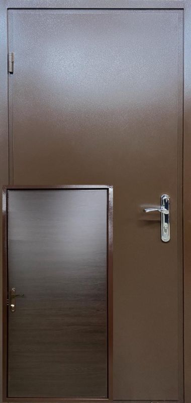 Вхідні двері SOVA, Модель ЛІДЕР Метал/ДСП Колір КОРИЧНЕВИЙ Розміри: 950*2040 L-R