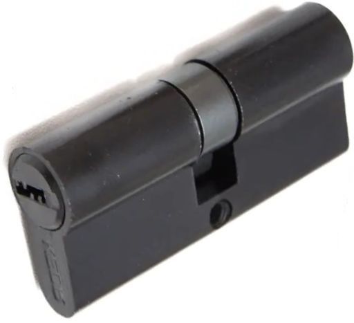 Циліндр ЦИНКОВИЙ Ключ/Ключ, М60 (30*30), BLACK MAT | ЧОРНИЙ МАТОВИЙ, 26042
