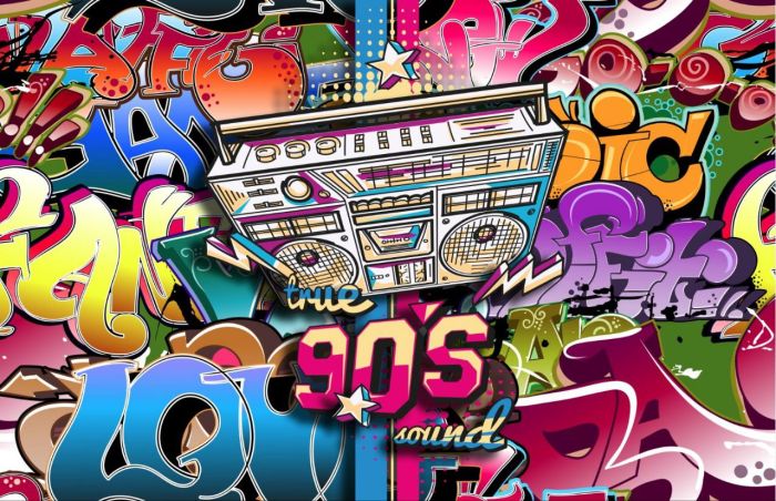 Фотошпалери: Яскраве музичне графіті, CH-23970