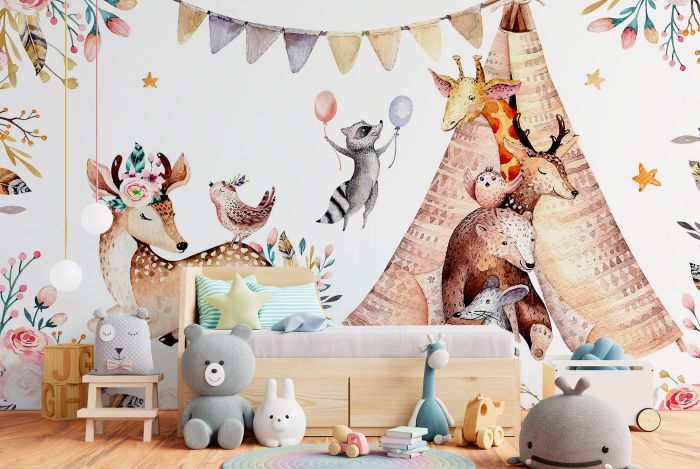 Фотошпалери Веселий зоопарк