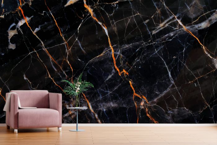 3D Фотошпалери 3Д Графітовий мармур