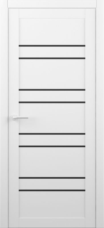 LuxDoors, Дублін VINIL БІЛИЙ з чорним склом