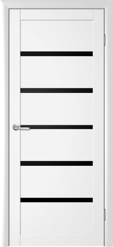 LuxDoors, Відень 400 VINIL БІЛИЙ з чорним склом