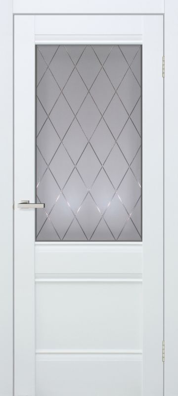 LuxDoors, Рим VINIL БІЛИЙ із склом