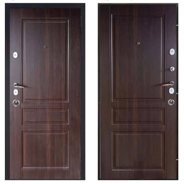 Двері вхідні, Тип-13 КВАРТИРА, Горіх морений Темний 339 860 R RAL 9005, 134090