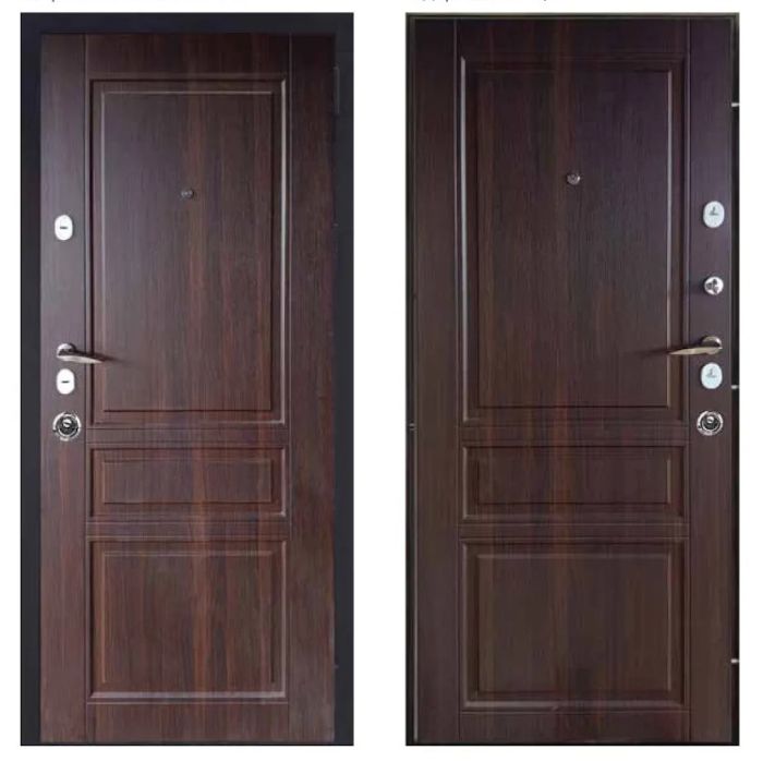 Двері вхідні, Тип-13 КВАРТИРА, Горіх морений Темний 339 860 R RAL 9005, 134090