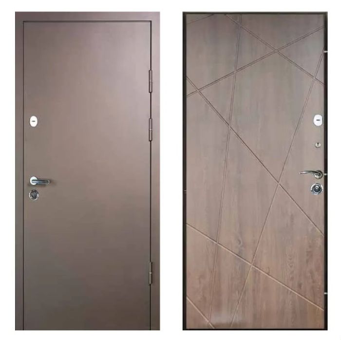 Двері вхідні, Тип-4 ВУЛИЦЯ, RAL N291 / Дуб Бронзовий 100 Вінорит 960 L RAL N291 NEW, 139024