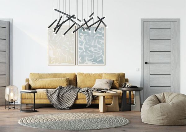 Міжкімнатні двері НYGGE ARVIKA MIDIA Grey Oak BG 2030/795