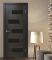 Міжкімнатні двері ОМіС 5-й елемент Доміно ПО Венге ЧС 2000/600