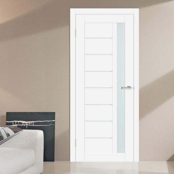 Міжкімнатні двері ОМіС CORTEX DECO, Deco 09 Silk matt білий 2000/900