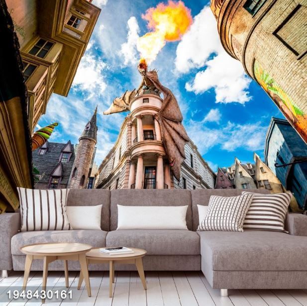 Фотошпалери: Дракон на будинку, 1948430161