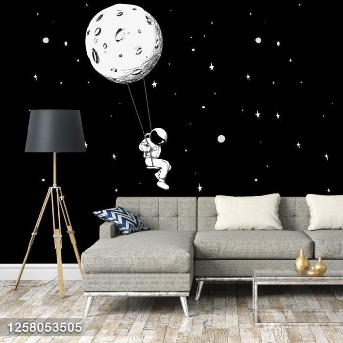 Фотошпалери: Космонавт і місяць, 1258053505