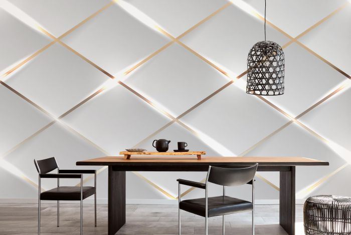 3D Фотошпалери 3Д Сяючі фігури