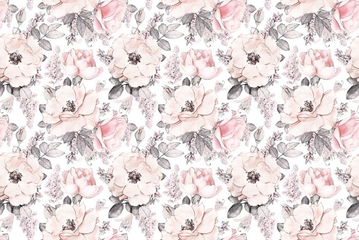 3D Фотошпалери 3Д Квітковий візерунок